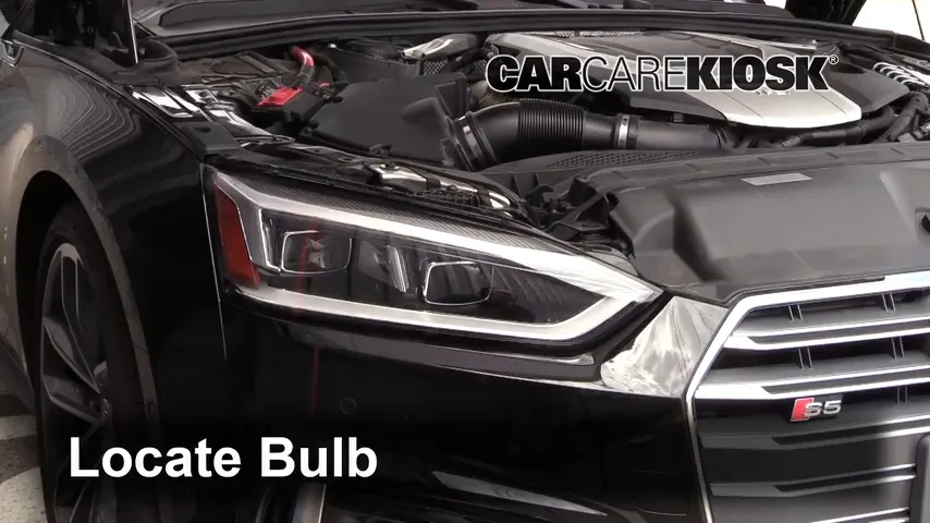 2019 Audi S5 Prestige 3.0L V6 Turbo Coupe Éclairage Feux de route (remplacer l'ampoule)